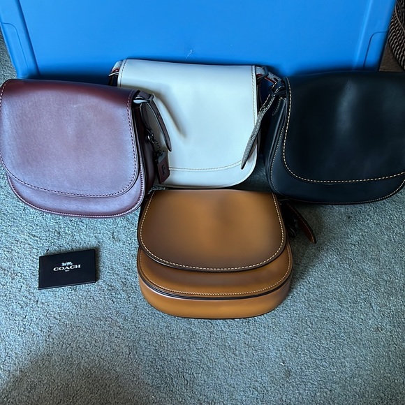 Coach saddle bag 23 Genuine leather saddle bags.Never used All have dust bag - Picture 3 of 3